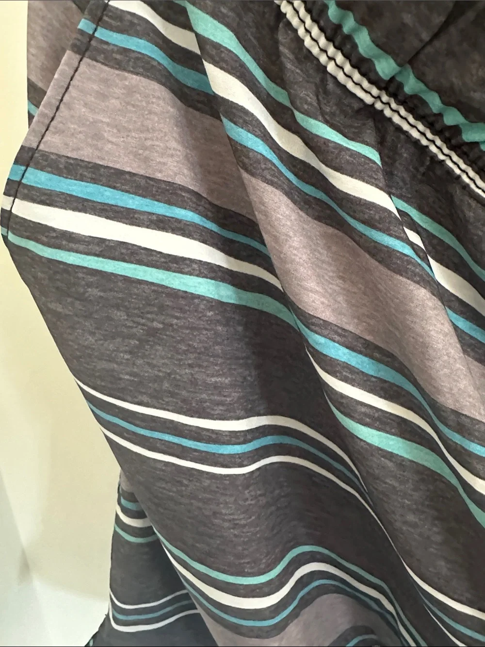 Striped swim shorts